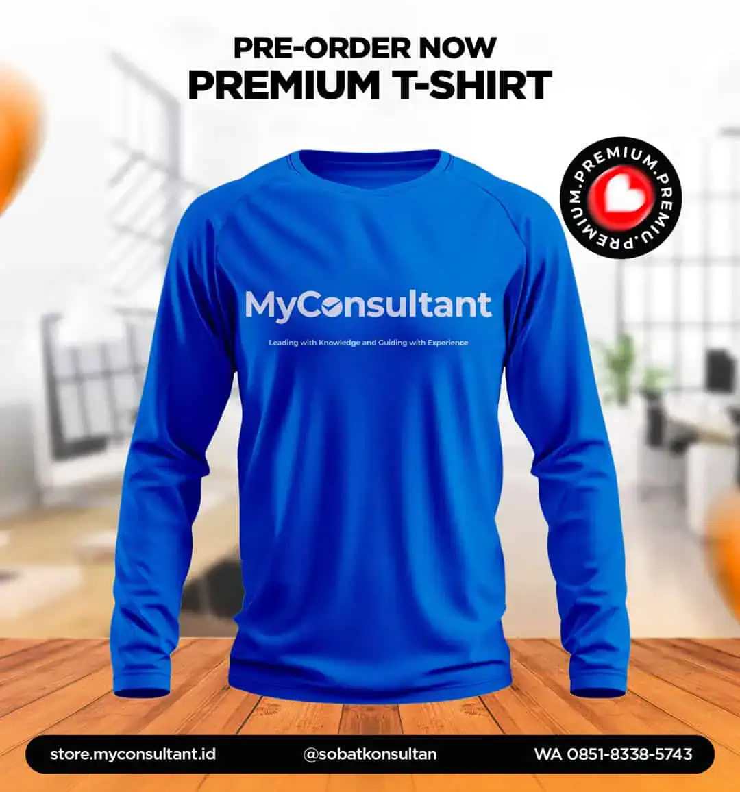 T SHIRT MyConsultant BiruPanjang