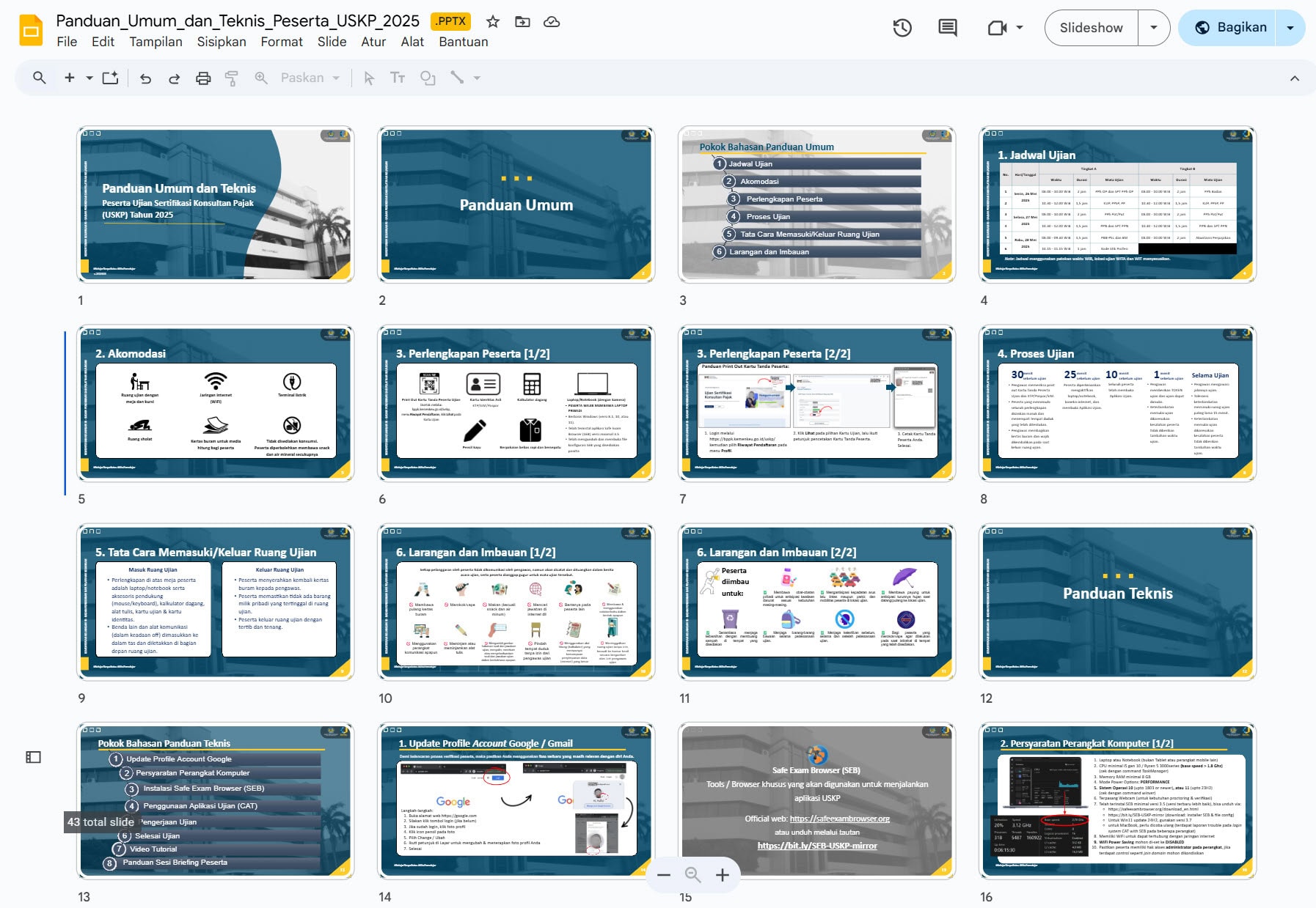 Download Slide Panduan Umum Teknis USKP